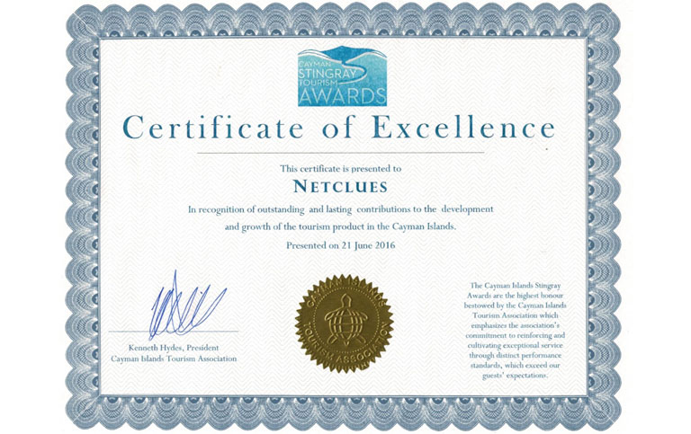 Certificate of Excellence - Netclues