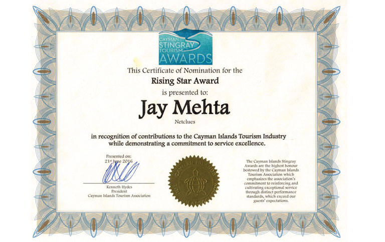 Rising Star Award - Jay Mehta