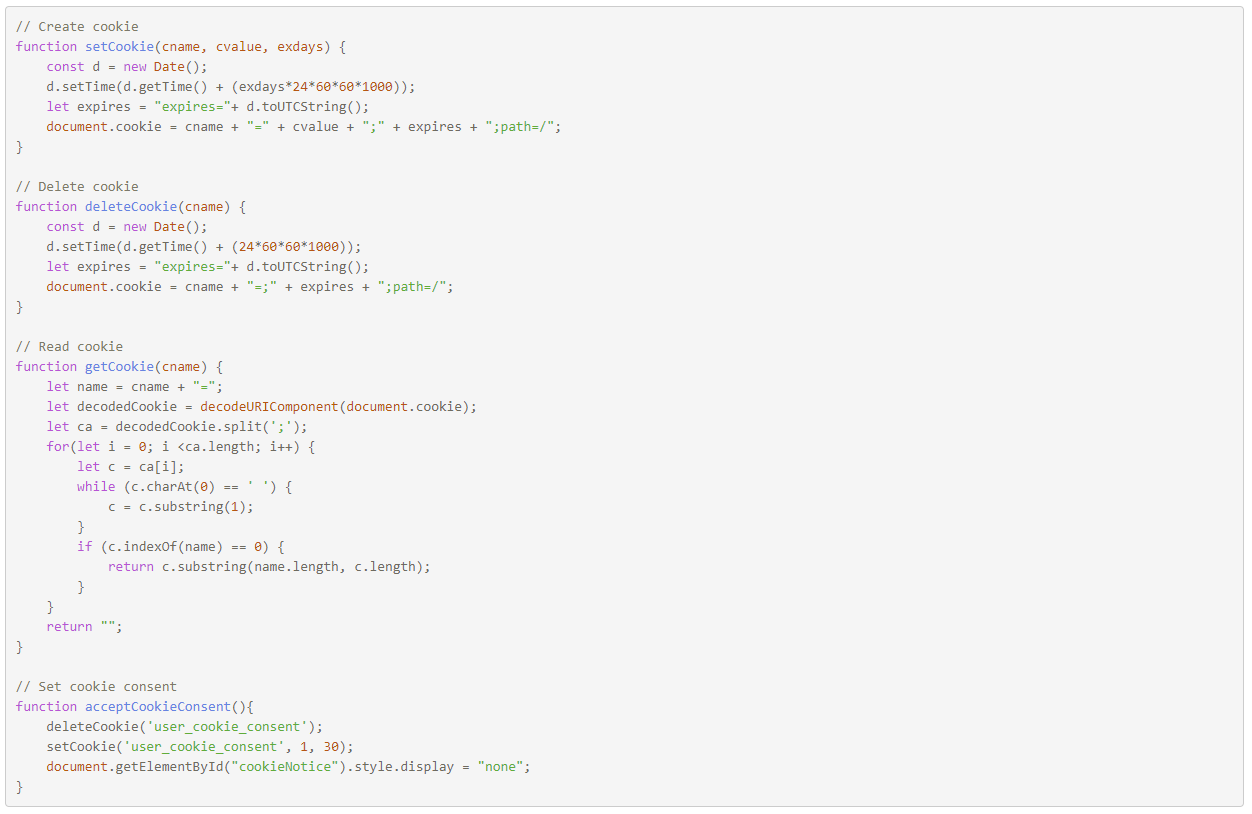 Cookie Acceptance Cookie Acceptance