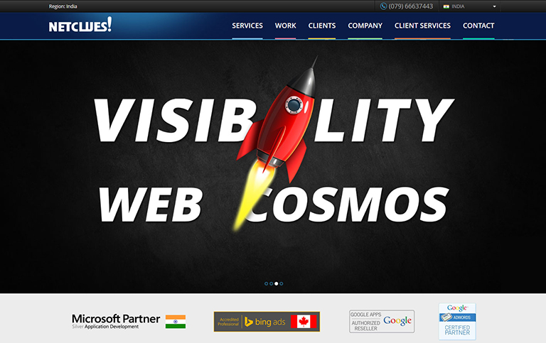 Netclues awarded Site of the Day by Design Nominees